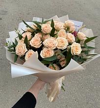Букет Кремовые розы Латте во Владимирской