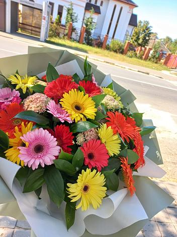 Букет цветов из: Герберы во Владимирской